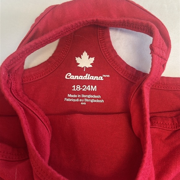 Canadiana - Red Toddler Tank Top Dress - Picture 3 of 4